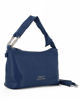 Immagine di ENRICO COLLEZIONE - Borsa blu con tracolla removibile e inserto con strass sul manico