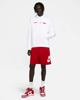 Immagine di NIKE - Felpa da uomo bianca con cappuccio e logo rosso