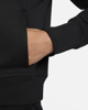 Immagine di NIKE - Felpa da donna nera con cappuccio e logo bianco
