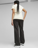 Immagine di PUMA - Pantalone tuta da donna a gamba dritta nero con logo bianco