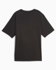 Immagine di PUMA - T shirt da relaxed fit nera con logo argento