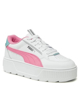 Immagine di PUMA - Sneaker da ragazza bianca e rosa in VERA PELLE con suola alta, numerata 36/39 - KARMEN REBELLE JR