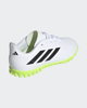 Immagine di ADIDAS - Scarpe da calcetto da bambino bianche e verde lime, nuemrata 30/38,5 - COPA PURE 4 TF J