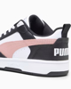 Immagine di PUMA - Sneaker da donna bianca e nera con logo rosa - REBOUND V6 LOW