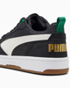 Immagine di PUMA - Sneaker da uomo nera con logo panna e dettagli oro - REBOUND V6 LOW 75 YEARS
