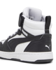 Immagine di PUMA - Sneaker alta da bambino nera e bianca con strappo, numerata 20/27 - REBOUND V6 MID AC INF