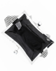 Immagine di DIVAS - Clutch nera ricoperta di strass con chiusura gioiello