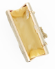 Immagine di DIVAS - Clutch oro in lurex con fiocco e chiusura metallica