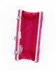 Immagine di DIVAS - Clutch fucsia in raso con fiocco e chiusura metallica