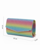 Immagine di DIVAS - Pochette arcobaleno in lurex con bordino patta a ondine