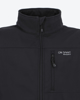 Immagine di ON SPIRIT - Giacca da uomo nera in SOFTSHELL idrorepellente antivento e traspirante con zip frontale - FREDERIC