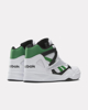 Immagine di REEBOK - Sneaker alta da uomo bianca e verde in VERA PELLE con dettagli neri e soletta in memory foam - ROYAL BB4590