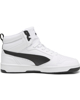 Immagine di PUMA - Sneaker alta da uomo bianca con logo nero - REBOUND V6