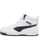 Immagine di PUMA - Sneaker alta da uomo bianca con logo nero - REBOUND V6