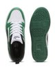 Immagine di PUMA - Sneaker da ragazzo verde e bianca con logo nero, numerata 36/39 - REBOUND V6 LO JR