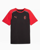 Immagine di PUMA - T shirt da uomo nera e rossa con logo Milan