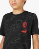 Immagine di PUMA - T shirt da bambino nera e rossa con stampa logo Milan