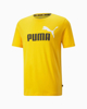 Immagine di PUMA - T shirt da uomo gialla con logo bianco e nero