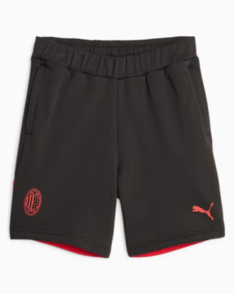 Globo E-Commerce - Calzature, Abbigliamento, Sport, Intimo, Accessori -  PUMA - Pantaloncini da calcio bambino neri e rossi in tessuto traspirante  con logo Milan