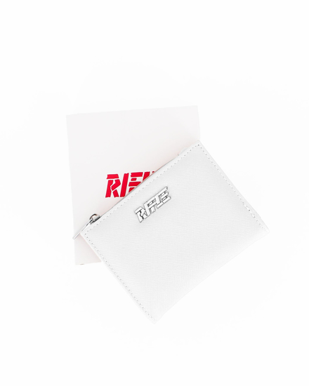 Immagine di RIFLE - Portafoglio donna bianco con logo frontale