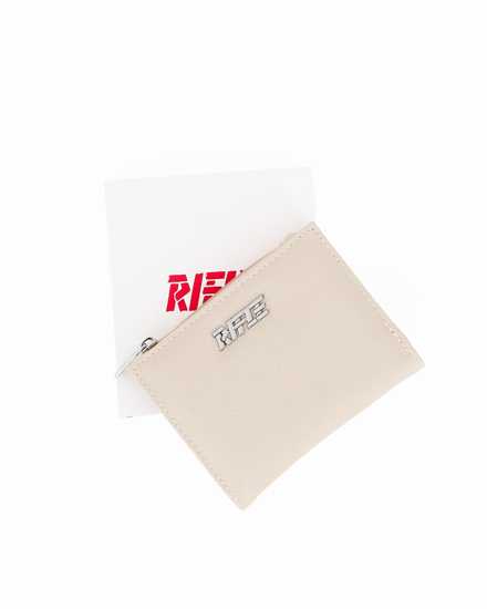Immagine di RIFLE - Portafoglio donna taupe con logo frontale