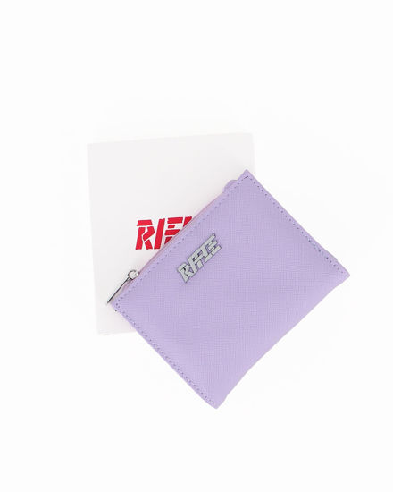 Immagine di RIFLE - Portafoglio donna lilla con logo frontale