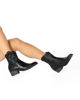 Immagine di ZOE - Stivaletto texano nero con zip laterale, tacco 4CM