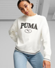 Immagine di PUMA - Felpa da donna relaxed fit bianca con logo nero