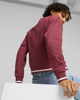 Immagine di PUMA - Felpa da donna relaxed fit bordeaux con logo bianco