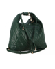Immagine di ENRICO COVERI - Sacca zaino verde trapuntata con tasca posteriore e manici regolabili