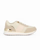 Immagine di TATOO - Sneakers beige con lacci e dettagli oro