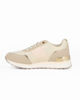 Immagine di TATOO - Sneakers beige con lacci e dettagli oro