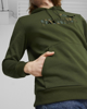 Immagine di PUMA - Felpa da uomo verde scuro con logo camouflage e cappuccio