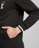 Immagine di PUMA - Felpa da uomo nera con zip frontale e cappuccio
