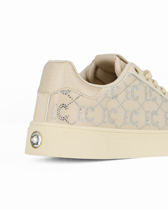 Champion Donna Sneaker Low Cut Retro con lacci bianco oro rosa