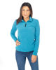 Immagine di ON SPIRIT - Micropile da donna blu con mezza zip frontale