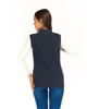 Immagine di ON SPIRIT - Pile smanicato da donna blu scuro con zip frontale - LUCIA