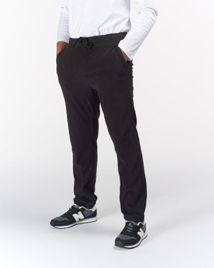 Immagine di ON SPIRIT - Pantalone da uomo nero in pile con fondo aperto