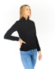 Immagine di ON SPIRIT - Micropile da donna nero con mezza zip frontale - VALENTINA