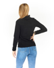 Immagine di ON SPIRIT - Micropile da donna nero con mezza zip frontale - VALENTINA