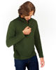 Immagine di ON SPIRIT - Micropile da uomo verde con mezza zip frontale - VITTORIO