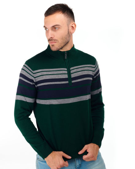 Immagine di BREZZA DI MARE - MAGLIA MANICA LUNGA 1/2 ZIP F7 RIGA CEN