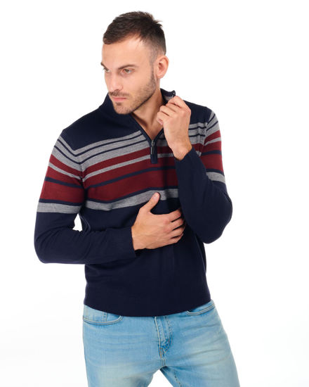 Immagine di BREZZA DI MARE - MAGLIA MANICA LUNGA 1/2 ZIP F7 RIGA CEN
