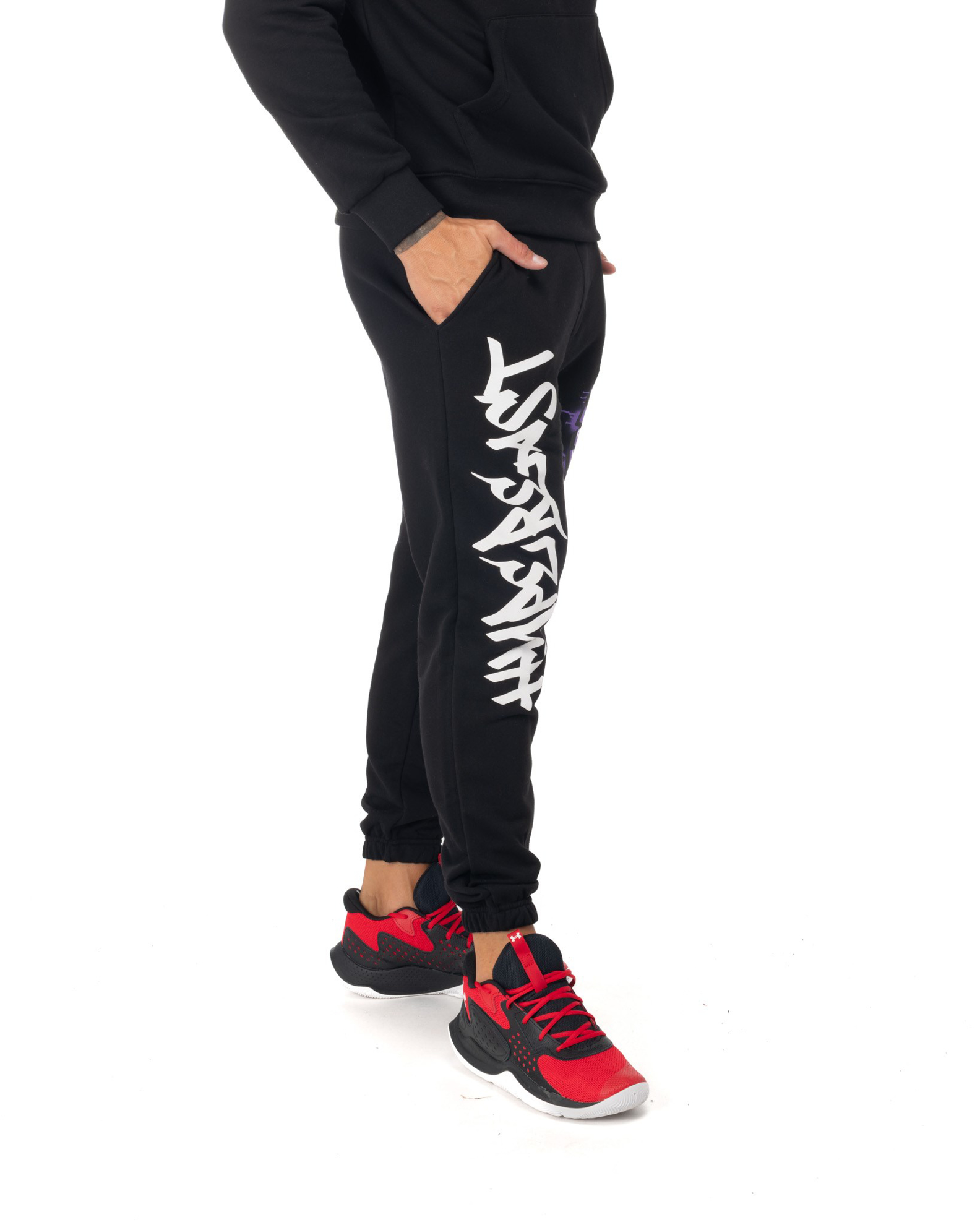 Pantalone Comme des Fuckdown in felpa con stampe uomo