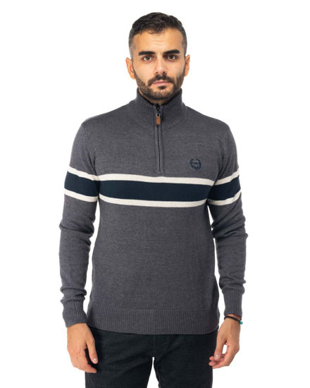 Immagine di GMV - MAGLIONE 1/2 ZIP BICOLORE