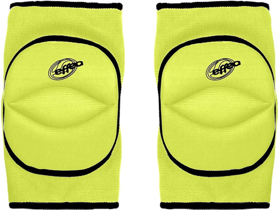 Immagine di EFFEA - Ginocchiera da pallavolo gialla con snodo e foro posteriore
