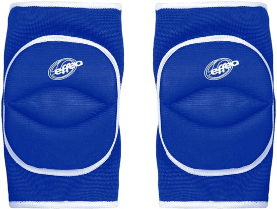 Immagine di EFFEA - Ginocchiera da pallavolo blu con snodo e foro posteriore