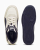 Immagine di PUMA - Sneaker da uomo bianca e blu in VERA PELLE con dettagli grigi - DOUBLECOURT PRM