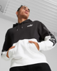 Immagine di PUMA - Felpa da uomo bianca e nera con cappuccio e stampa logo laterale