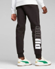 Immagine di PUMA - Pantalone tuta da uomo nero con logo bianco